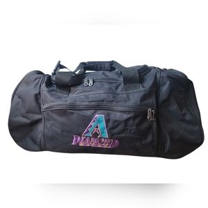 Arizona Diamondbacks Black Travel Duffel Bag 90s Logo MLB Retro Baseball